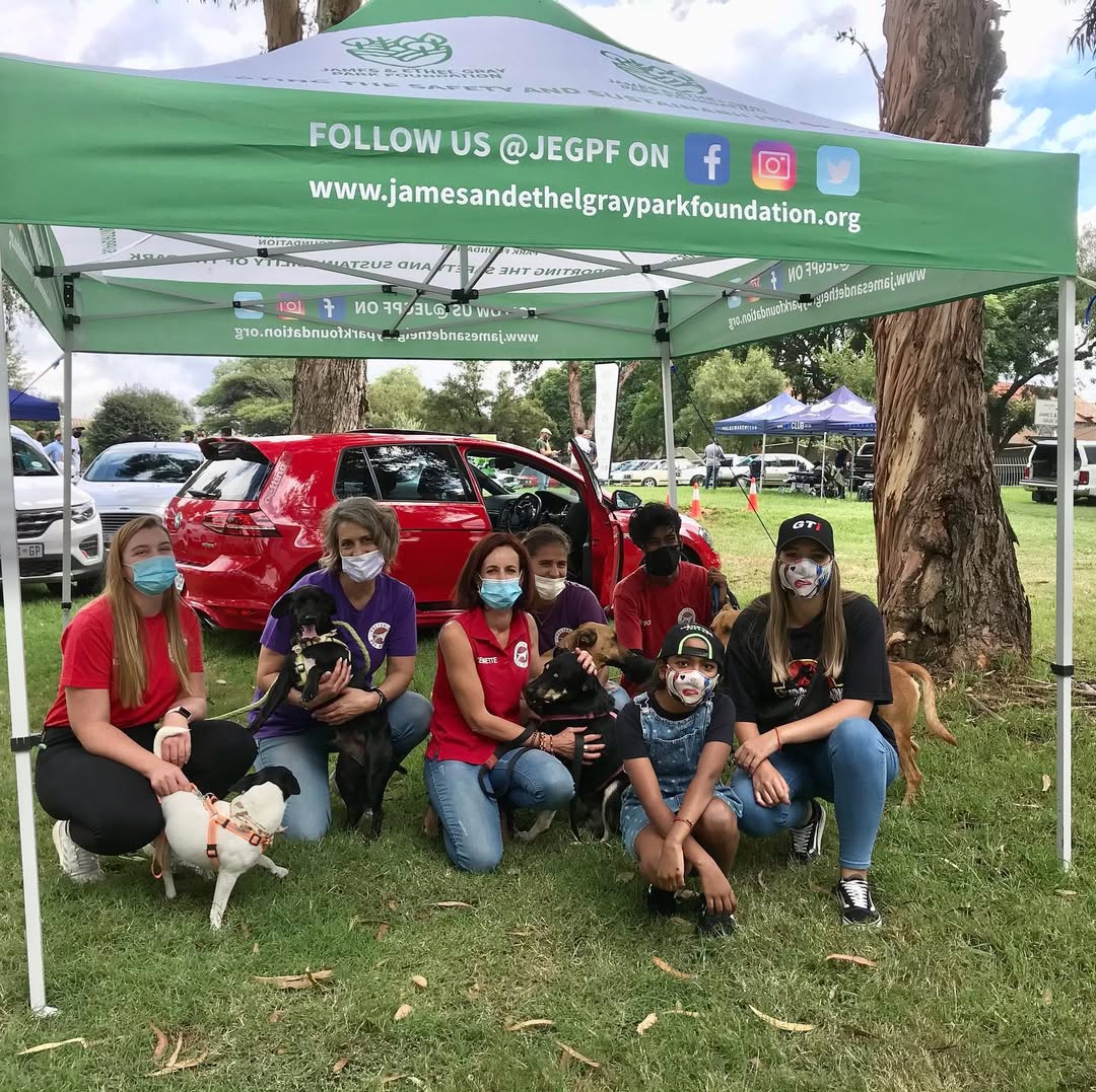 Partner activity at James and Ethel Gray Park