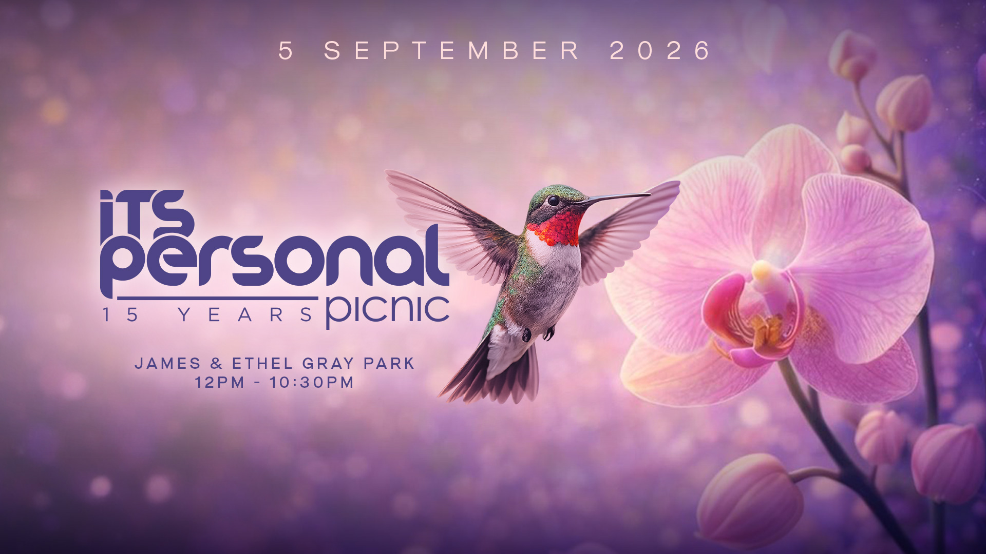 Its Personal Picnic 2026 at James & Ethel Gray Park